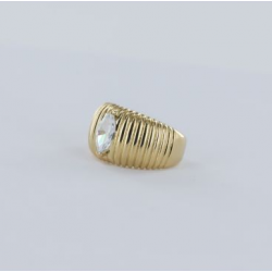 BAGUE PLAQUÉ OR OSLO