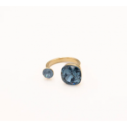 BAGUE CARRÉE CRISTAL