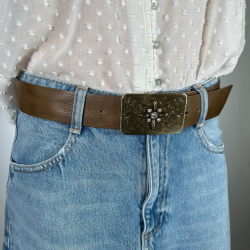 BOUCLE RECTANGLE STRASS