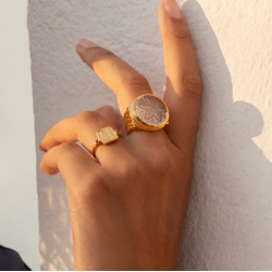 BAGUE CARVED