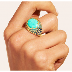 BAGUE TORTUE TURQUOISE