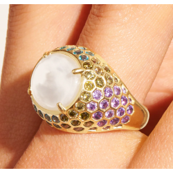 BAGUE TORTUE NACRE