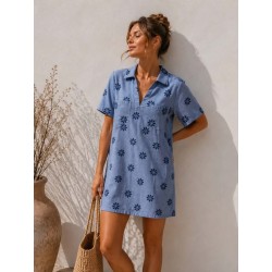 ROBE DROITE GABIN PRINT