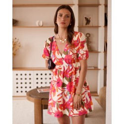 ROBE FLEURIE ROSE